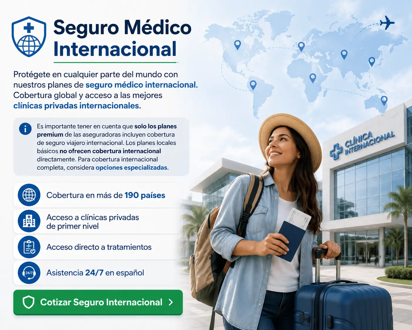 Seguro médico internacional desde República Dominicana – Cobertura global